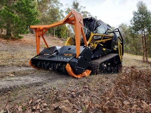 Heavy Duty Hydraulic Forestry Mulcher for Excavator Skid Steer Loader <b>Vegetation</b> Clearing Brush Cutting Wood Chipper Attachment - Product Image 6