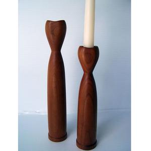 Portavelas de madera de acacia hecho a medida, velero de madera ecológico para el hogar y la boda, decoración de Navidad - Product Image 6