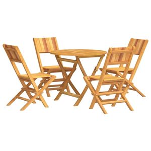 Conjunto de Comedor de Jardín de Madera de Teca Sólida de Durabilidad Media - Product Image 2