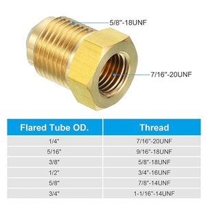 Conectores de Latón Personalizados con Conexión en Espiral, Adaptador de Latón con Conexión en Espiral SAE de 45 Grados, Accesorio de Tubería para Líneas de Aire, Gas, Refrigeración y HVAC - Product Image 3