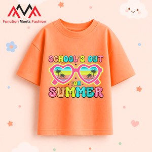 เสื้อยืดผ้าฝ้ายผสมสแปนเด็กซ์พิมพ์ลายกราฟิกสีส้มทรงปกติสำหรับใส่ลำลองชายหาดหรือสตรีทแวร์สำหรับผู้ชาย - Product Image 6