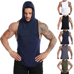 Débardeurs pour hommes Gladious Sports, service OEM, anti-boulochage, respirants, polyester/coton, décontractés, col rond, été, gym, fitness - Product Image 4