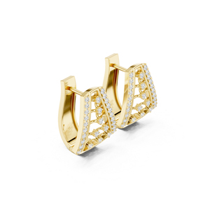 14K Rose Gold Round Lab-Grown Diamond Drop Earrings for Women Wedding Wear Earring New Grown Diamond - Product Image 2