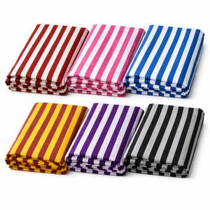 Tela de Algodón Peinado Estampada a Rayas, Ecológica, Orgánica, Transpirable, Absorbente de Humedad, Ligera, para Prendas de Niñas - Product Image 1