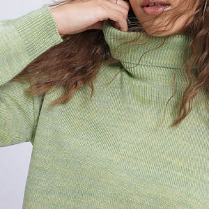 Sudadera con Capucha Oversize de Algodón Liso para Mujer, Cuello Alto, con Logo Frontal, de Alta Calidad, Venta al por Mayor - Product Image 6