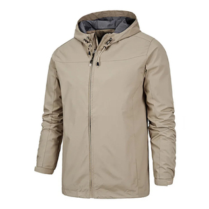 2026 Custom Men <b>Plus</b> <b>Size</b> Canvas <b>Jacket</b> Vintage <b>Waterproof</b> Windbreaker with Stand Collar Reflective Polyester for Outdoor Sports - Product Image 3