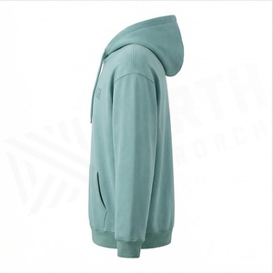 Hoodie surdimensionné élégant pour homme, design vintage délavé avec poche avant, confortable, personnalisable pour l'hiver. - Product Image 3