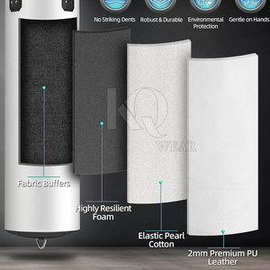 Sac de frappe d'entraînement High Pro pour la boxe et le fitness à domicile, doté d'un rembourrage résistant aux chocs, d'un design sécurisé et d'un revêtement en cuir - Product Image 3