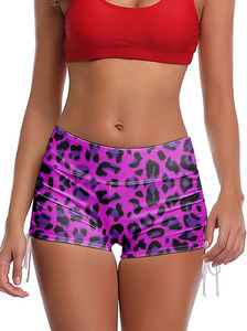 Shorts de Baño de Secado Rápido para Mujer con Bolsillos, Cordón Ajustable en la Parte Inferior, Diseño Gráfico 3D, Shorts de Playa Casuales - Product Image 5