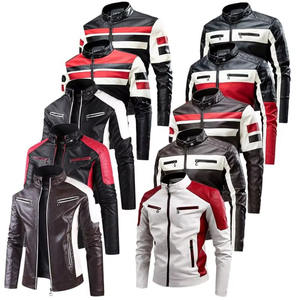 Nouvelle Veste en Cuir pour Homme Taille US 2025 – Manteau d'Hiver en Similicuir avec Doublure Velours pour Moto (Vente en Gros) - Product Image 2