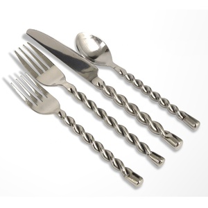 Service de couverts faits main à perles en acier inoxydable, poignée ustensiles de service alimentaire, Style Royal occidental service de vaisselle - Product Image 5