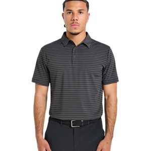 Camiseta Polo Clásica a Rayas, Manga Corta, Informal, Tejido Transpirable y Cómodo, Ropa de Verano para Uso Diario, Personalizable OEM - Product Image 1