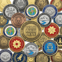 Pièce de monnaie commémorative en métal avec logo 3D personnalisé, émail souple et design double face, pièce de défi personnalisée OEM en gros