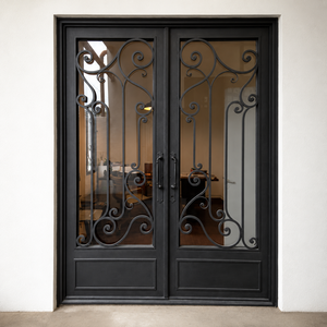 Mejore su hogar con puertas de hierro forjado de primera calidad: puertas de hierro personalizadas de lujo y puertas de acero modernas diseñadas para una seguridad máxima. - Product Image 4