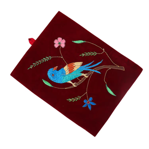 Tapisserie murale brodée, œuvre d'art brodée contemporaine, décoration murale brodée, décorations murales de mariage - Product Image 2