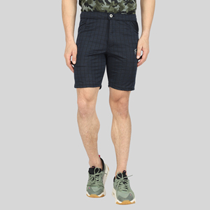 Black Solid Quick Dry Men's Gym Shorts <b>Mid</b> Waist Elastic Waist Athletic Training Shorts with Side Pocket Polyester/Cotton - Product Image 1