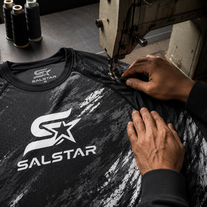 Salstar <b>Men's</b> Long Sleeve <b>Compression</b> <b>Shirt</b> Quick Dry Sporty Customize Logo Sublimation Print O-Neck Slim Fit Rash Guard Gym - Product Image 5