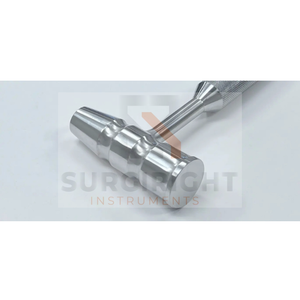 Juego de martillos quirúrgicos ortopédicos manuales de acero inoxidable, 10 1/2 pulgadas, 3 lb, cabeza cónica de 26-38 mm, alta calidad, para uso hospitalario, color rosa rubor - Product Image 3