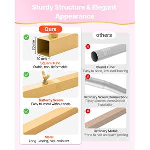 Stable 7.2 X 4 ft Gold Metal <b>Arch</b> Backdrop Stand Model D0100X3WRS6 D01027RTGE2 <b>Weddings</b> Birthdays Holidays-Easy Assembly 1 Piece - Product Image 3