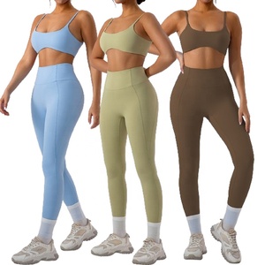 Ensembles de yoga confortables pour le sport et la gym, vente en gros de vêtements de fitness et de yoga, ensemble soutien-gorge de sport et leggings taille haute - Product Image 1
