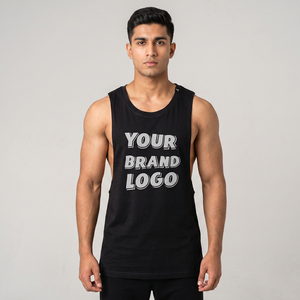 Custom 2026 Mens <b>Stringer</b> Tank Top Gym <b>Vest</b> Sleeveless Workout Shirt Bodybuilding Muscle Fit Training Singlet OEM Private Label - Product Image 6