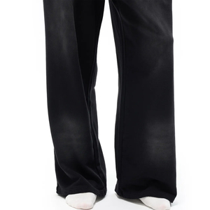 Men Women Jogger Pants <b>Elastic</b> Waist Drawstring Loose Straight Leg Casual OEM ODM Wholesale - Product Image 2