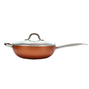 Wok de Acero Pulido con Fondo Redondo, Estilo Auténtico, Premium, para Saltear, Capacidad de 20L, Mango de Madera, Apto para Lavavajillas, Compatible con Todas las Estufas - Product Image 4