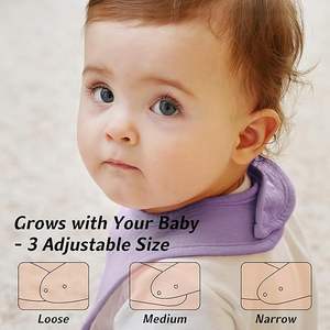 Bavoir pour bébé 100% bambou de qualité supérieure, doux et sûr - Product Image 3