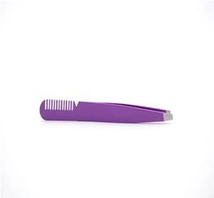 Pince à cils Morje Surgical Purple en acier inoxydable, à pointe dentée, outils de maquillage de précision pour extensions de cils - Product Image 3