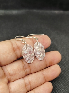 Pendientes de Plata de Ley 925 Hechos a Mano al por Mayor con Gema de Mármol Sabalgarh Genuina - Product Image 2