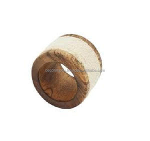 Meilleur support de qualité pour les fêtes porte-serviette rond en bois personnalisé pour les hôtels de décoration de table de fête et de mariage - Product Image 3