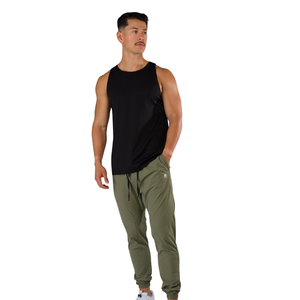 Pantalones de Entrenamiento Ajustados y Ligeros Evergrit Green Apex para Hombre, con Bolsillo con Cremallera, Suministro al por Mayor OEM - Product Image 3