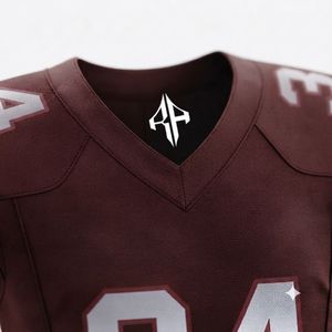 Nuevo y Elegante Uniforme de Fútbol Americano para Hombre, Sublimado, Cuello en V, Manga Corta, 100% Poliéster, Calidad Premium - Product Image 6
