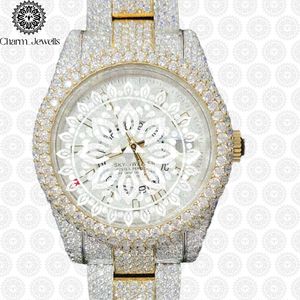Charm_Jewells Luxury Stainless Steel <b>Watch</b> Round Case 38mm Analog Quartz Sapphire Crystal Hollow Out Design Women Fashion - Product Image 2