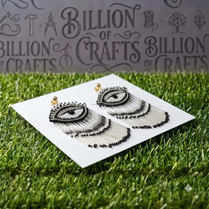 Pendientes Largos de Cristal con Cuentas de Colores, Joyería de Moda de Lujo para Mujer, Venta al Por Mayor - Product Image 1