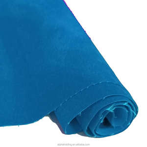 Tissu flocqué Pigpell en rayonne à dos tissé, 54" 70Y, pour emballage de bijoux PP75-467 Bleu - Product Image 1