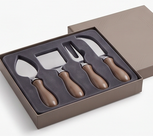<b>Cheese</b> <b>Knife</b> <b>Set</b> Stainless Steel Blades Wood Handles Durable <b>Cheese</b> Tools 3 Piece <b>Set</b> For Kitchenware Use And Hotel Use - Product Image 5