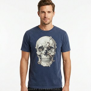 Camiseta Gris Lavada al Ácido Personalizada para Hombre, Camiseta con Gráfico Apocalypse Now, Estilo Vintage, de Alta Calidad, Desgastada, de Manga Corta - Product Image 2