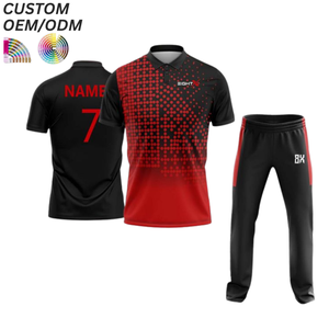Maillot de cricket personnalisé imprimé, uniforme d'équipe pour matchs sportifs avec option de logo frontal, support OEM ODM pour la fabrication en gros - Product Image 1