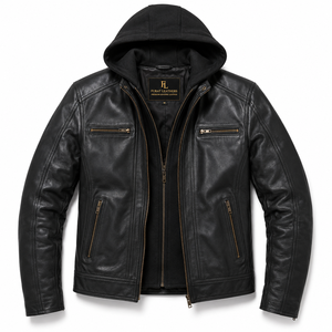 Blouson Bomber en Cuir Véritable Vert Hiver pour Homme, Coupe-Vent, Respirant, Séchage Rapide, Écologique, Anti-Bactérien, Broderie - Product Image 4