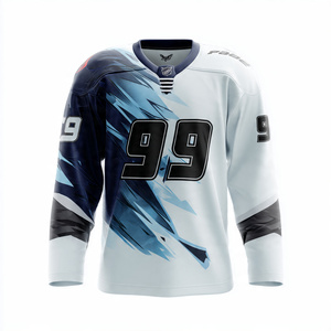 Maillot de hockey sur glace unisexe à manches longues pour l'entraînement, avec impression par sublimation du nom de l'équipe - Product Image 4