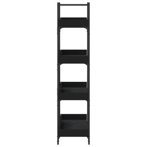 4-Tier 39.4"x13"x57.3" <b>Black</b> Engineered Wood <b>Bookcase</b> Other Kids' Furniture - Product Image 5