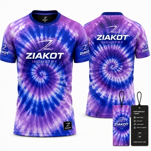 เสื้อยืดดีไซน์ใหม่สำหรับผู้ชาย ลายงูสีดำ เทา ทอง แบรนด์ ZIAKOT รุ่น Performance - Product Image 4