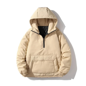 Chaqueta Vaquera Casual de Invierno para Hombre, Cuello Alto, Lona Impermeable, Resistente al Viento, Transpirable, Acolchada, Estilo Urbano - Product Image 6