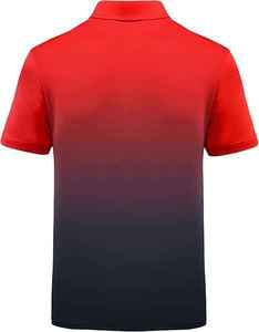 เสื้อเทนนิสแขนสั้นสำหรับผู้ชาย ผ้าโพลีเอสเตอร์ถักพิมพ์ลายดิจิทัล ระบายเหงื่อได้ดี คุณภาพดีเยี่ยม - Product Image 4