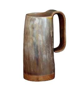 Taza de Viaje Nórdica de Cuerno de Búfalo con Revestimiento de Acero Inoxidable – Taza Estilo Vikingo Hecha a Mano - Product Image 4