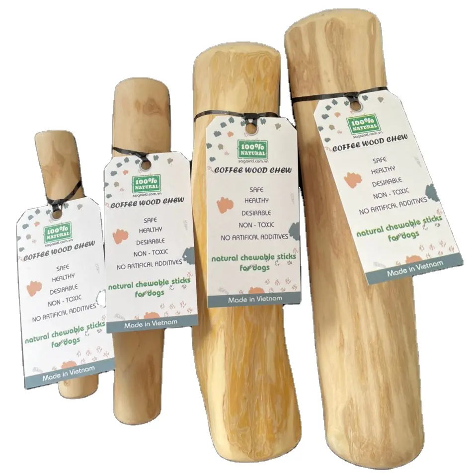 Dog Chew Toy // Natural dog chew sticks // Coffee Wood Chew, 100% natural - BEST DOG TOYS - manufacturer from Vietnam