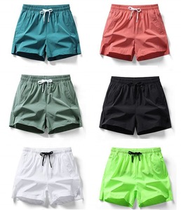 <b>Men's</b> Solid <b>Green</b> Quick Dry Drawstring <b>Shorts</b> Casual Mid Waist Polyester <b>Short</b> <b>Shorts</b> - Product Image 5