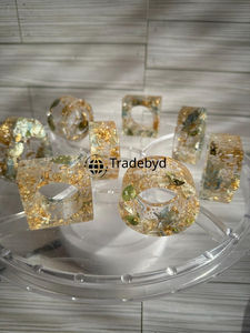 แหวนรัดผ้าเช็ดปากงานแต่งงานสุดหรู ทำด้วยเรซิ่น งานแฮนด์เมด คลาสสิก ตกแต่งโต๊ะอาหาร ทนทาน เป็นมิตรกับสิ่งแวดล้อม โดย Tradebyd - Product Image 2