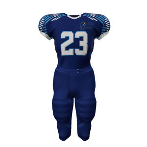 Uniformes de football américain en gros, tailles et couleurs personnalisées disponibles, respirants, manches courtes, logos et numéros personnalisés - Product Image 1